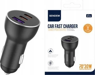 Ładowarka Vega ECOBOX SZYBKA ŁADOWARKA SAMOCHODOWA 78W 2XPD + USB> - Ładowarki samochodowe - miniaturka - grafika 1