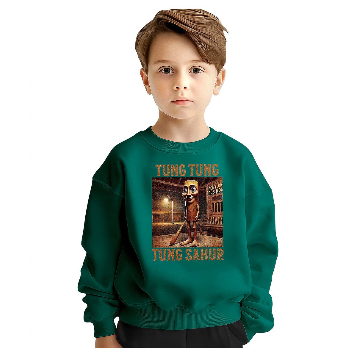 BLUZA DZIECIĘCA ITALIAN BRAINROT TUNG SAHUR 104 DLA CHŁOPCA DZIEWCZYNKI