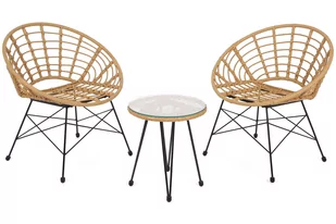 Meble ogrodowe technorattanowe Loreto Beige / Grey - Meble ogrodowe - miniaturka - grafika 3