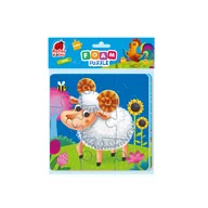 Maty piankowe - Roter Kafer Piankowe puzzle 2w1. Farma - miniaturka - grafika 1