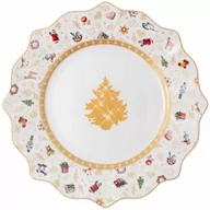 Pozostałe akcesoria świąteczne - Villeroy & Boch Talerz śniadaniowy (biało-złoty) Anniversary Edition 2020 Toys Delight - miniaturka - grafika 1