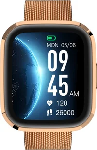 Garett GRC Style Złoty Stalowy - Smartwatch - miniaturka - grafika 1