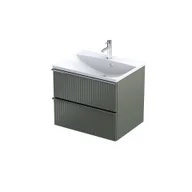 Szafki łazienkowe - Szafka łazienkowa pod umywalkę Oristo Etna 60 cm zielony mat OR52-SD2S-60-17R - miniaturka - grafika 1