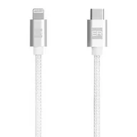 Pozostałe akcesoria do telefonów - Kabel ER Power USB-C/Lightning, 1,2m (ERPWCL120WH) Biały - miniaturka - grafika 1