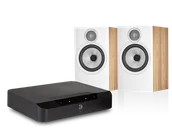 Zestawy stereo - Bluesound POWERNODE EDGE (czarny) + 606 S3 (dąb) - miniaturka - grafika 1