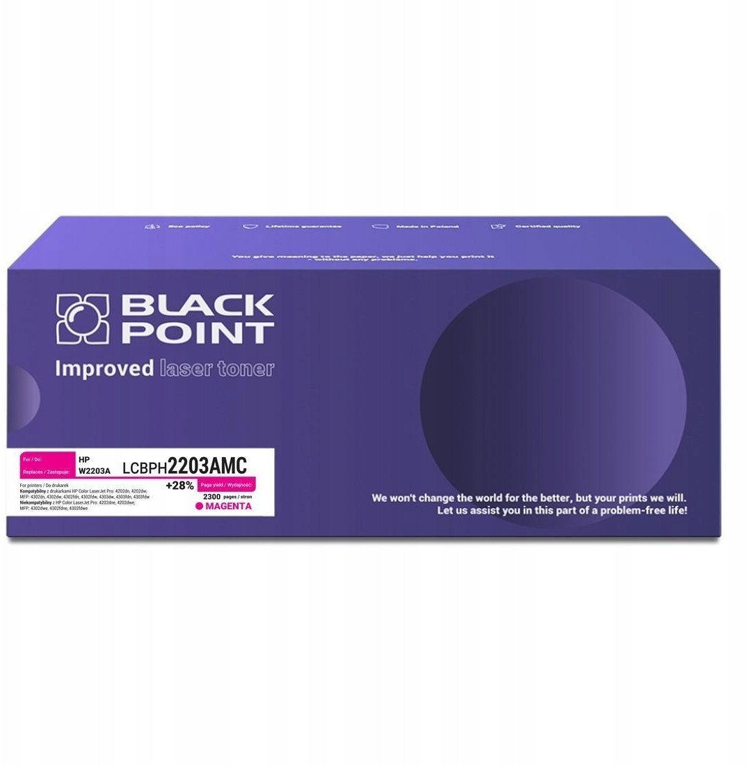 [LCBPH2203AMC] Toner Black Point Color HP W2203A chip NEW BLH2203ACMBW