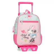 Plecaki szkolne i tornistry - Joumma Disney Minnie Imagine Plecak przedszkolny z wózkiem różowy 23x28x10 cm poliester 6,44L, Różowy kolor, Plecak przedszkolny z wózkiem - miniaturka - grafika 1