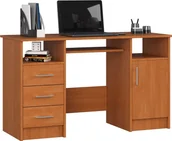 Biurka - Elior Skandynawskie biurko z szufladami olcha - Delian 2X - miniaturka - grafika 1