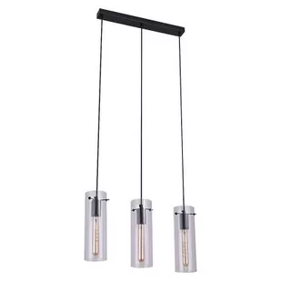 Rabalux Acantha lampa wisząca 3x60W czarny/przezroczysty 5259 - Lampy sufitowe - miniaturka - grafika 1