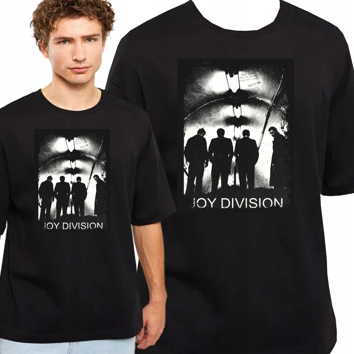 T-SHIRT Koszulka Męska JOY DIVISION Curtis Post Punk Gothic XL 3367 CZARNA