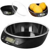 Wagi kuchenne - Waga kuchenna elektroniczna z misą czarna 5kg - miniaturka - grafika 1