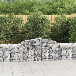 vidaXL Kosze gabionowe, 25 szt, 300x50x60/80 cm, galwanizowane żelazo - Ogrodzenia - miniaturka - grafika 1