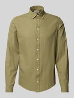 Koszule męskie - Koszula casualowa o kroju regular fit z kołnierzykiem typu button down model ‘ANTON’ - miniaturka - grafika 1