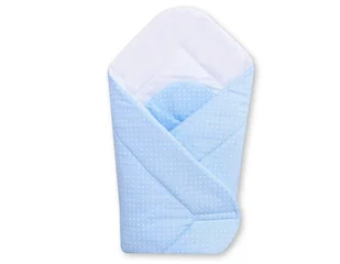 Rożek miękki - kropki na błękicie - Rożki i beciki Rożek miękki - kropki na błękicie - Rożki i beciki - miniaturka - grafika 1