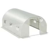 Szklarnie ogrodowe - Focus Garden Tunel ogrodowy, foliowy GARDEN, biała siatka wzmacniajaca, 4,5x3 m - miniaturka - grafika 1