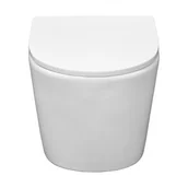 Miski WC - Miska WC Bari wirowa z deską wolnoopadającą 36x36x48 - miniaturka - grafika 1