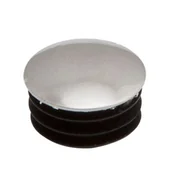 Inne mocowania - Zaślepka płaska Ø25 chrom - 2 sztuki - miniaturka - grafika 1