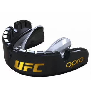 Opro Ochraniacz na Zęby UFC Gold GEN2 Braces Czarny/Srebrny pod Aparat Ortodontyczny - Ochraniacze do sportów walki - miniaturka - grafika 1