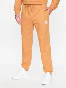 New Balance Spodnie dresowe MP31539 Żółty Regular Fit - Spodnie sportowe męskie - miniaturka - grafika 1