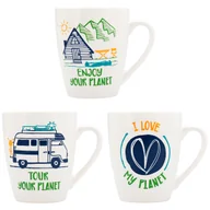 Kubki - Kubek ceramiczny Quid Bodega wielokolorowy (330 ml) (opakowanie 12x) - miniaturka - grafika 1