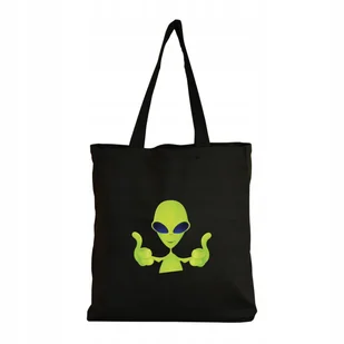 Eko Torba na ramię Na Zakupy Shopper Prezent Torebka Alien Kosmita 2 - Torby i wózki na zakupy - miniaturka - grafika 1