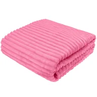 Koce - Koc Polarowy Fala 220X240 Pudrowy Róż - miniaturka - grafika 1