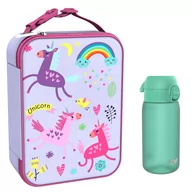 Survival - akcesoria - Zestaw śniadaniowy dla dziecka ION8 Unicorns. Lunchbag i bidon 400ml z RECYCLON - miniaturka - grafika 1