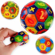 Zabawki sensoryczne - PIŁKA LICZBY gniotek relaks ANTYSTRESOWA miękka piłeczka MATEMATYCZNA - miniaturka - grafika 1
