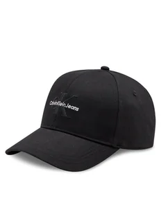 Calvin Klein Czapka z daszkiem Mono Logo Embro K60K612317 Czarny - Czapki damskie - miniaturka - grafika 1