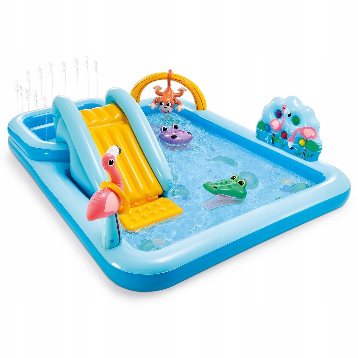 BASEN PLAC ZABAW OGRODOWY DMUCHANY WODNY ZJEŻDŻALNIA INTEX 244 x 198 cm
