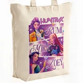 Torby męskie - Torba bawełniana premium KPopowe Łowczynie Demonów Huntrix Saja Dla Fanów - miniaturka - grafika 1