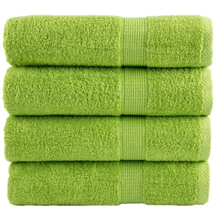 vidaXL Ręczniki premium SOLUND, 4 szt., zielone, 70x140 cm, 600 g/cm² - Ręczniki - miniaturka - grafika 1