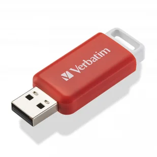 Verbatim USB flash disk, USB 2.0, 16GB, DataBar, czerwony, 49453, do archiwizacji danych - Pendrive - miniaturka - grafika 2