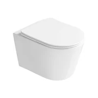 Miski WC - Mexen Rico miska wc Rimless Tornado z deską wolnoopadającą slim, duroplast, biała połysk - 3072L4000T - miniaturka - grafika 1