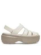Sandały damskie - Crocs Sandały Stomp Fisherman Sandal 209938 Szary - miniaturka - grafika 1