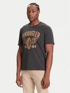 Koszulki męskie - Wrangler T-Shirt Americana 112371478 Szary Regular Fit - miniaturka - grafika 1