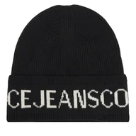 Czapki męskie - Czapka Versace Jeans Couture Big Beanie 79YAZK40 Czarny - miniaturka - grafika 1
