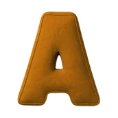 Dekoracje domu - Poduszka literka A, miodowy, 30x40cm, Posh Velvet - miniaturka - grafika 1