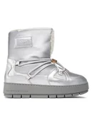 Śniegowce damskie - Tommy Hilfiger Śniegowce Tommy Essential Silver Snowboot FW0FW07506 Szary - miniaturka - grafika 1