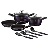 Zestawy garnków i patelni - Lumarko Zestaw Garnków 10 Elem. Berlinger Haus Bh-7140 Purple! - miniaturka - grafika 1