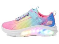 Buty dla dziewczynek - Skechers Sneakersy dziewczęce, turkusowa siatka/wiele wykończeń, 43 EU, Turkusowa siatka Multi Trim, 27 EU - miniaturka - grafika 1