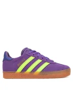 Buty dla dziewczynek - adidas Sneakersy Gazelle JP7131 Fioletowy - miniaturka - grafika 1