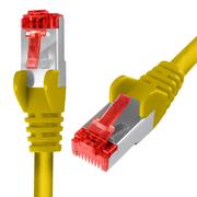 Pozostałe akcesoria sieciowe - Kabel RJ45 CAT 6 S/FTP AWG27 LSZH żółty 30m - miniaturka - grafika 1