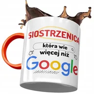 Kubki - Kubek Pomarańczowy Dla Siostrzenicy na Prezent z Nadrukiem ze Zdjęciem + Opakowanie na prezent (wzór 03) - miniaturka - grafika 1