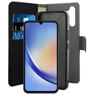 Etui i futerały do telefonów - Etui PURO Wallet Detachable 2w1 do Samsung Galaxy A34 5G Czarny - miniaturka - grafika 1