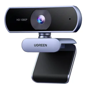 UGREEN 15728 Kamera internetowa z mikrofonem srebrna - Kamery internetowe - miniaturka - grafika 1