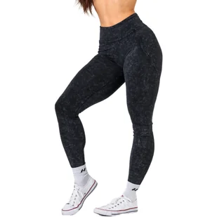 Legginsy damskie Nebbia NEBBIA x OLYMPIA Washed High Waisted Leggings GYM WARRIOR 776 black S - Spodnie sportowe damskie Legginsy damskie Nebbia NEBBIA x OLYMPIA Washed High Waisted Leggings GYM WARRIOR 776 black S - Spodnie sportowe damskie - miniaturka - grafika 1