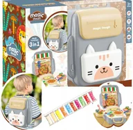 Plecaki - Zestaw Maestro PIZZA 3w1 PIECYK KUCHNIA PLECAK CIASTOLINA - miniaturka - grafika 1