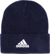 Czapki męskie - Adidas Czapka męska adidas Logo Beanie OSFM granatowa HL4809 - miniaturka - grafika 1