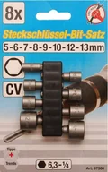 Bity - Kraftmann Bity - nasadki,  8 szt., 5-13 mm B.67308 - miniaturka - grafika 1